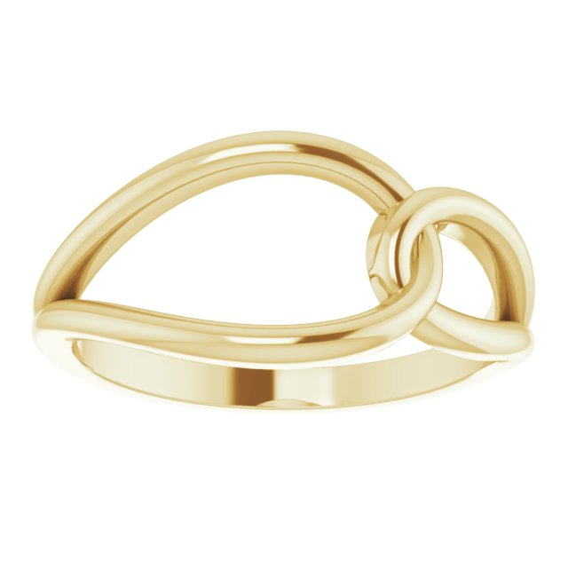 Rose Interlocking Circle Ring