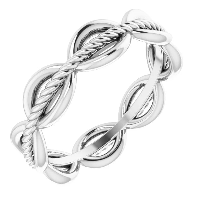 Hibiscus Rope Eternity Band