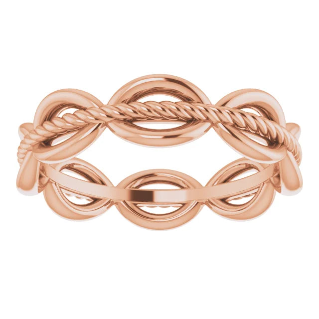 Hibiscus Rope Eternity Band