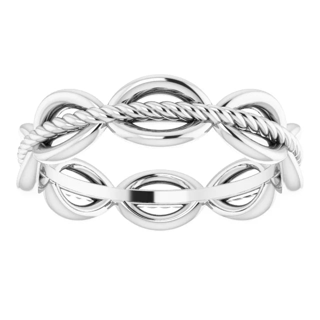 Hibiscus Rope Eternity Band