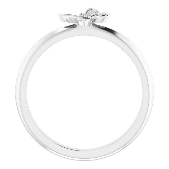 Daisy Butterfly Stackable Ring