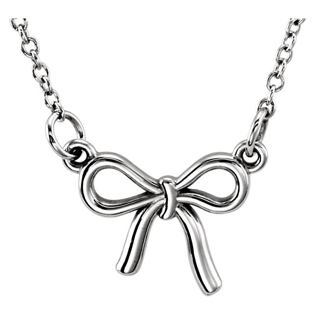 Daisy Mini Bow Necklace