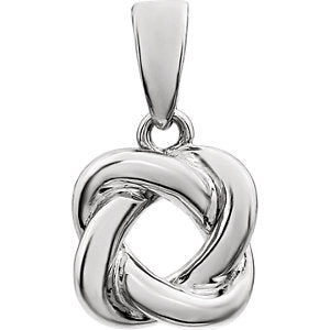 Rose Love Knot Pendant