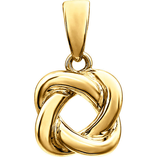 Rose Love Knot Pendant