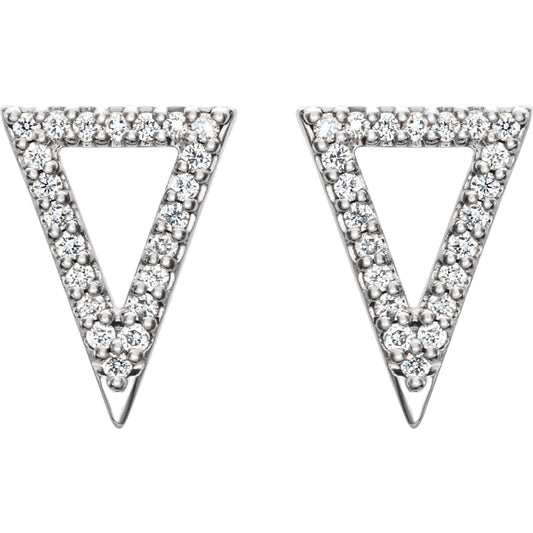 Trillium Diamond Stud Earrings