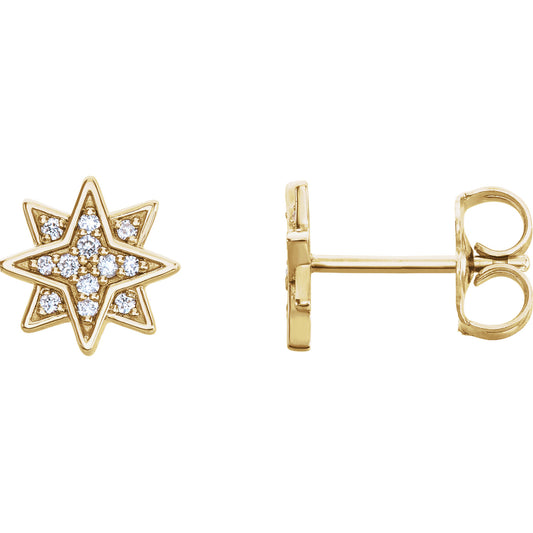 Aster Diamond Starburst Earrings