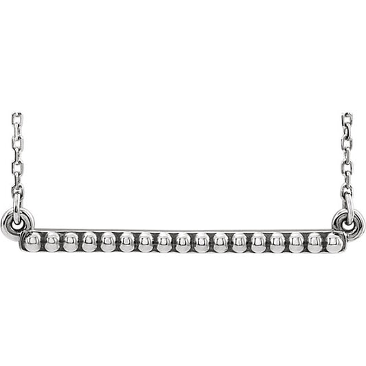 Jasmine Straight Bar Necklace