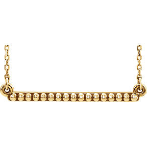 Jasmine Straight Bar Necklace