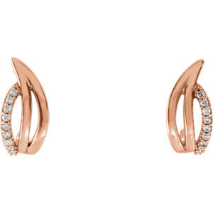 Diamond Freeform Earrings