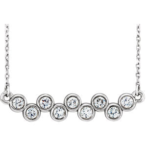 Poppy Diamond Bar Necklace