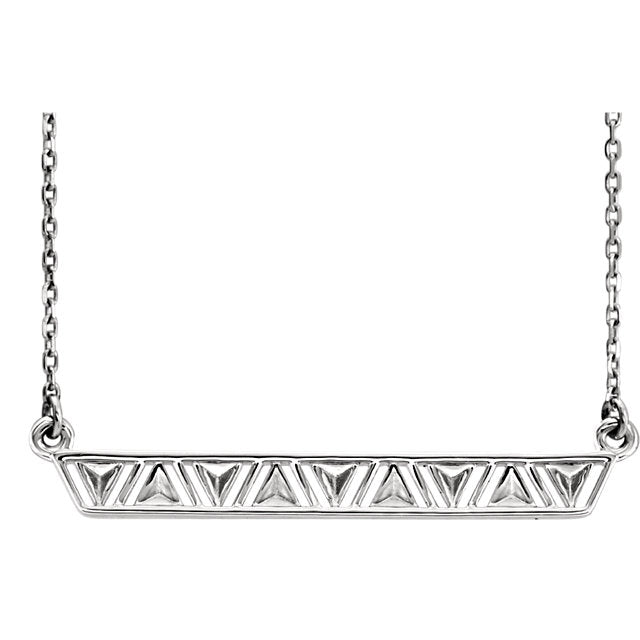 Trillium Triangle Bar Necklace