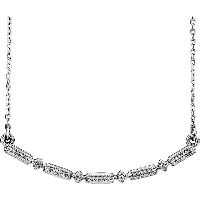 Iris Curved Bar Necklace