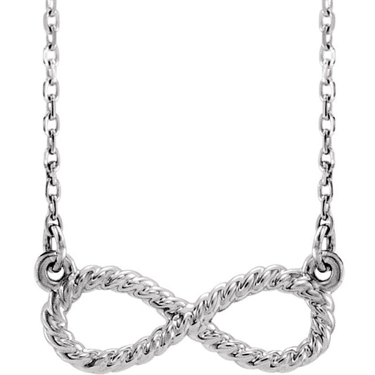 Hibiscus Rope Infinity Necklace