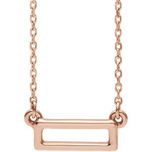 Dahlia Rectangle Bar Necklace