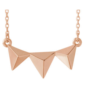 Trillium Triangle Bar Necklace