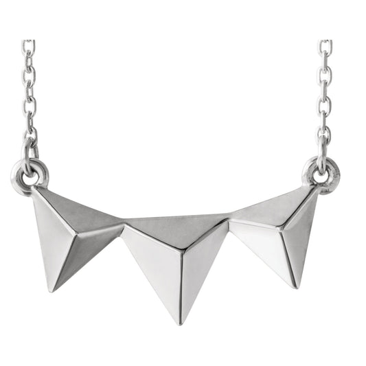 Trillium Triangle Bar Necklace