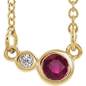 Poppy Ruby & Diamond Necklace