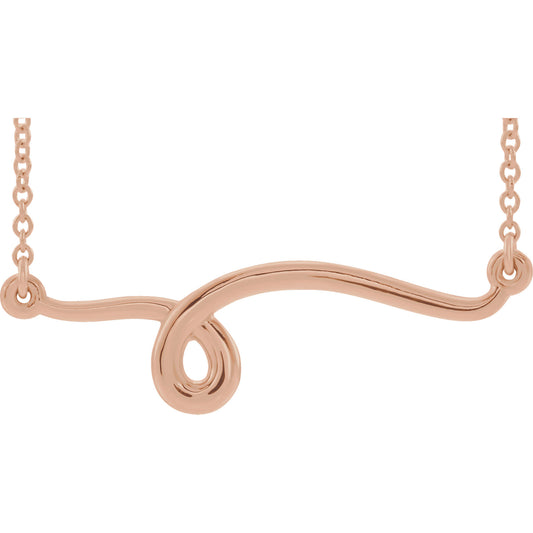 Passionflower Loop Bar Necklace