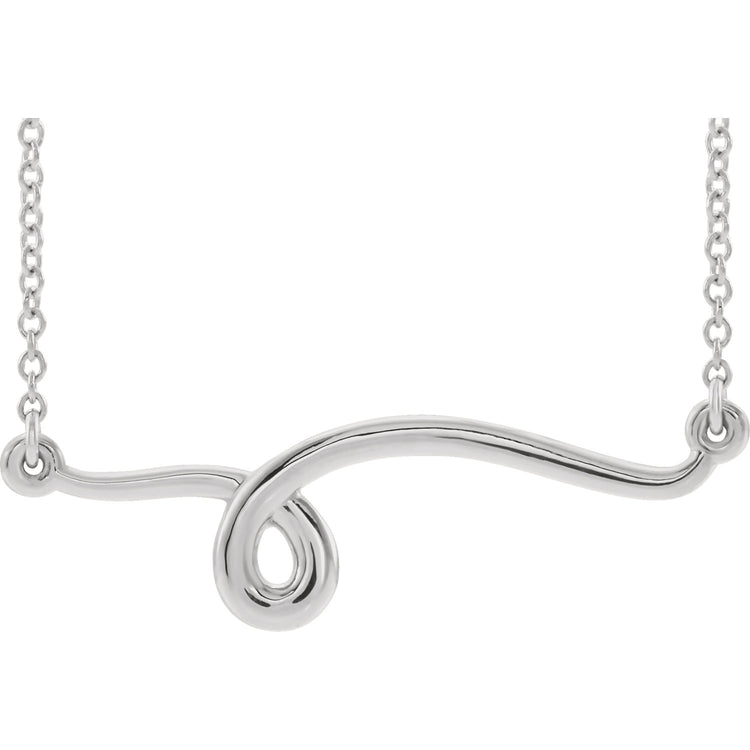 Passionflower Loop Bar Necklace