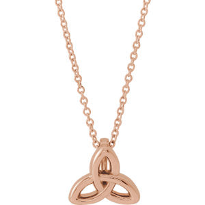 Clover Celtic Trinity Necklace