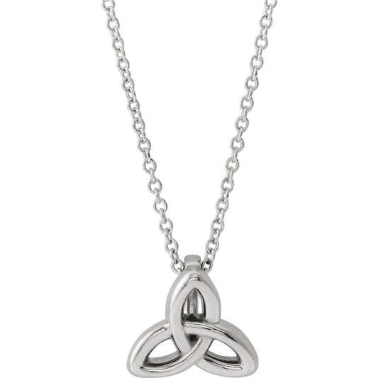 Clover Celtic Trinity Necklace