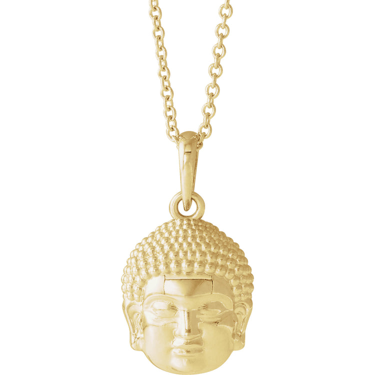 Lotus Buddha Head Necklace