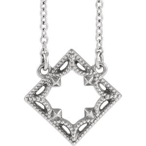 Iris Square Necklace