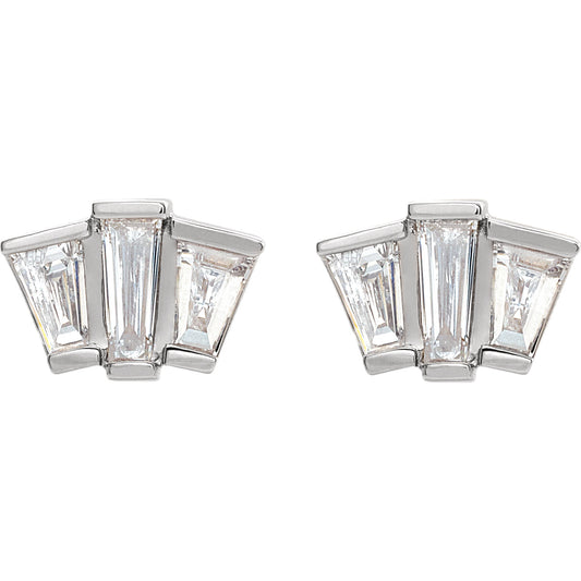 Dahlia Diamond Stud Earrings