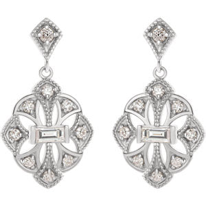 Iris Diamond Dangle Earrings