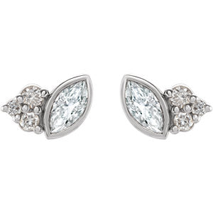 Clematis Diamond Earrings