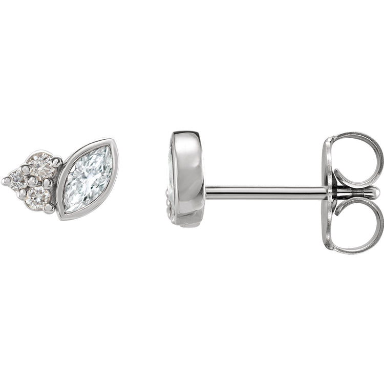 Clematis Diamond Earrings