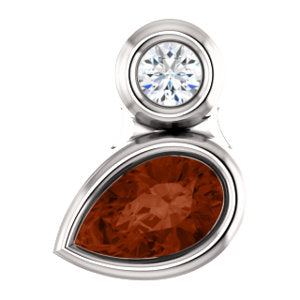 Bradford Garnet & Diamond Pendant