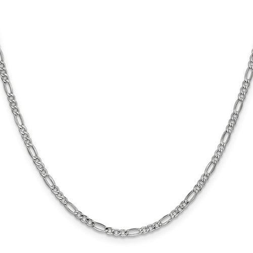 2.5mm Semi-Solid Figaro Chain