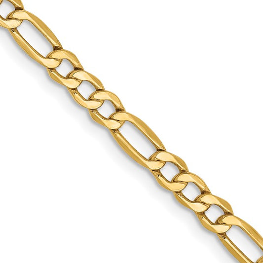 3.5mm Semi-Solid Figaro Chain