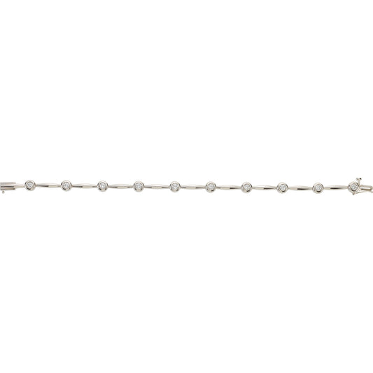 Diamond Bezel Line Bracelet