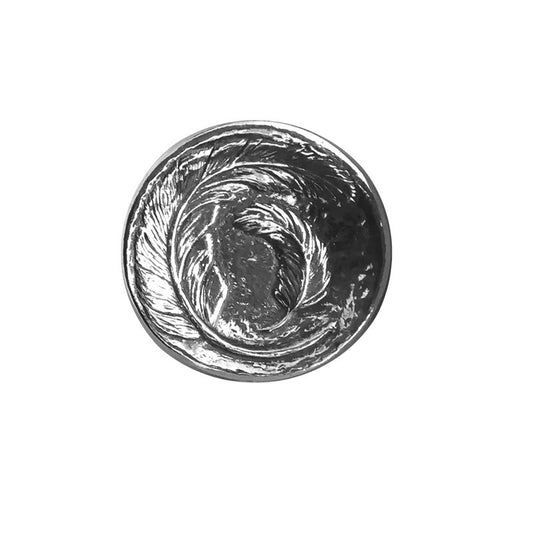 Feather Pewter Ring Dish