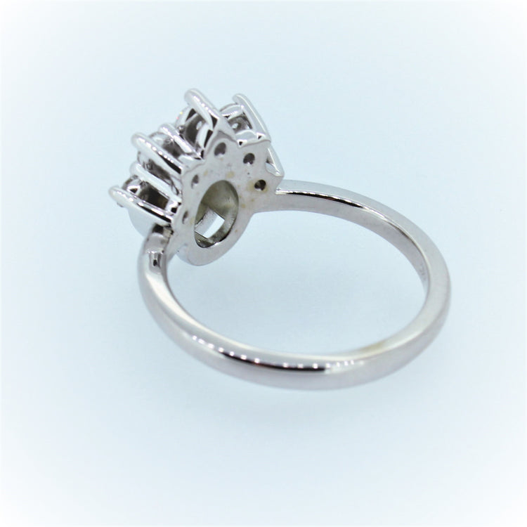Plumeria Collection Oval Diamond Ring