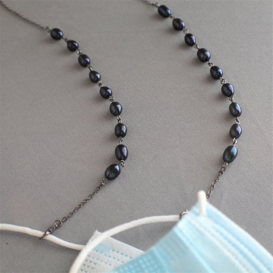 Blue Potato Pearl Mask Lanyard