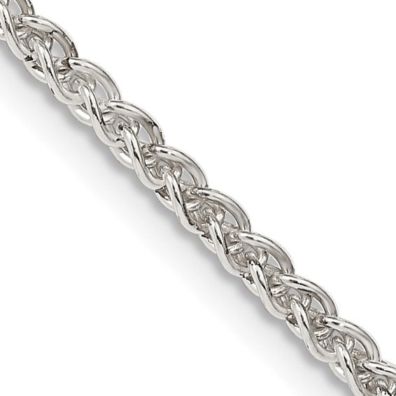 2.5 mm Rounded Spiga Wheat Chain