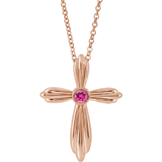 Daffodil Pink Tourmaline Necklace