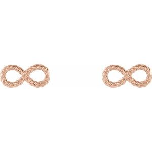 Hibiscus Infinity Rope Stud Earrings