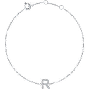 Diamond Initial Bracelet