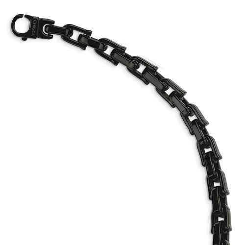 8.00 mm Black IP-Plated Link Chain