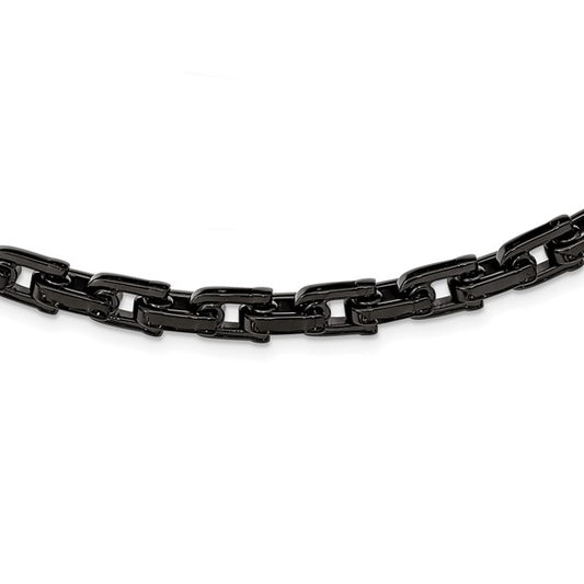 8.00 mm Black IP-Plated Link Chain