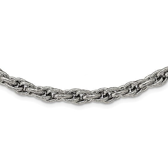 7.50 mm Textured Rope Chain