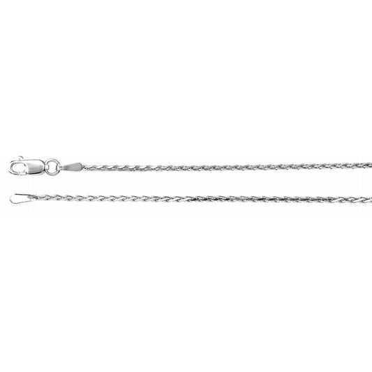 1.50mm Diamond-Cut Wheat Chain