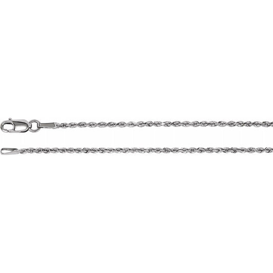 1.60mm Diamond-Cut Rope Chain