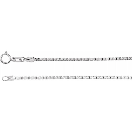 1.75mm Diamond-cut Box Chain