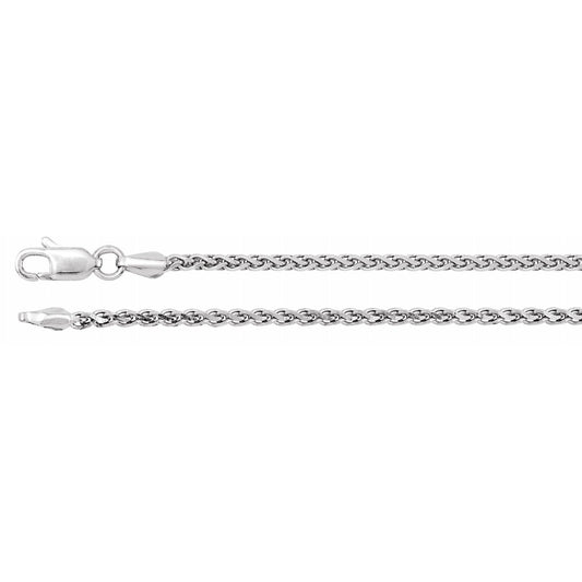 2.00mm Diamond-Cut Wheat Chain