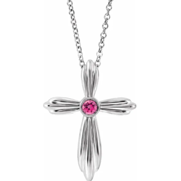 Daffodil Pink Tourmaline Necklace